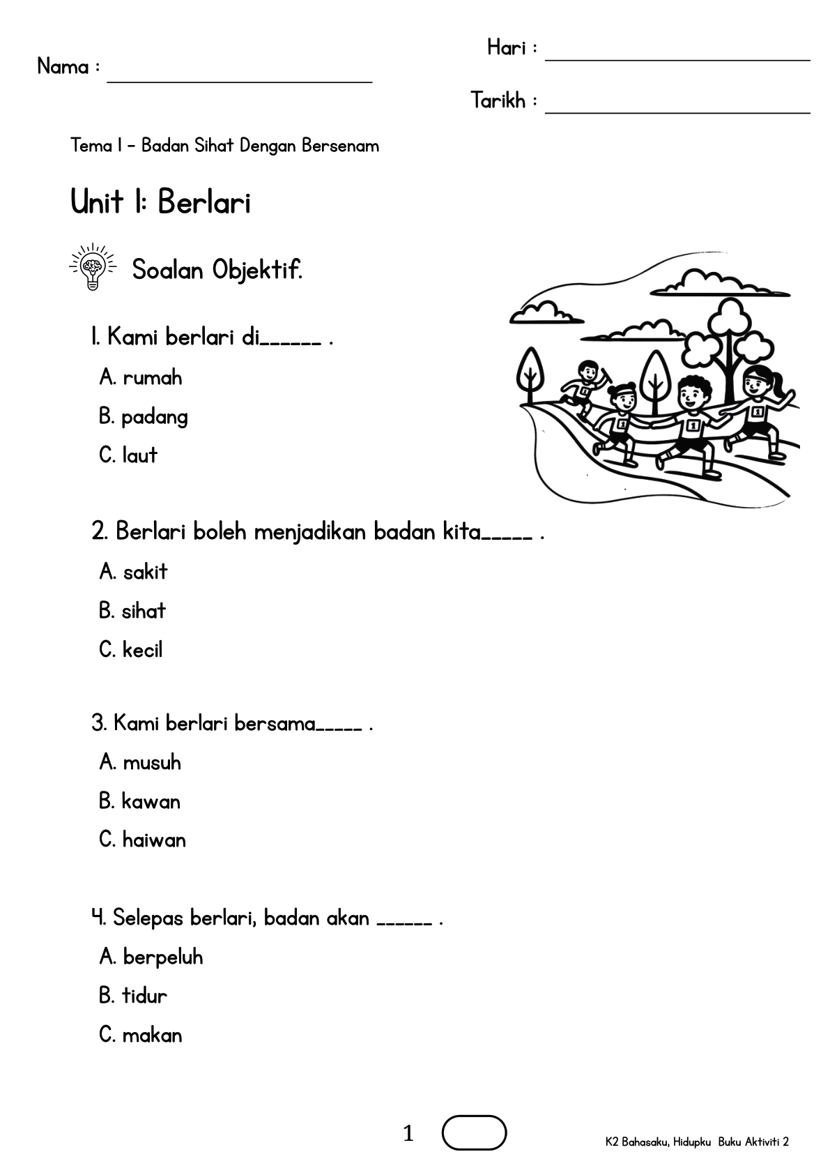 Buku Aktiviti m/s 1