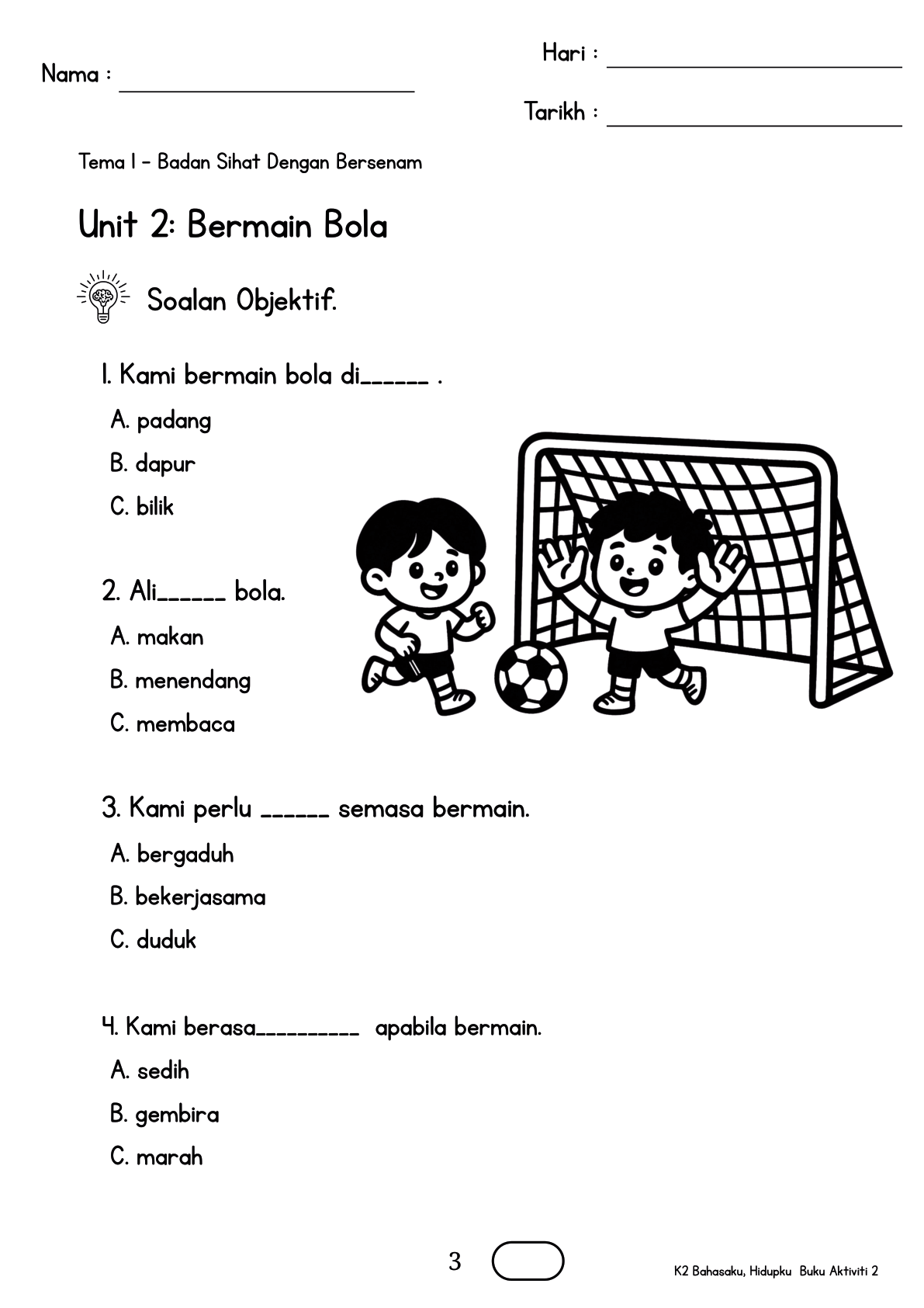 Buku Aktiviti m/s 3