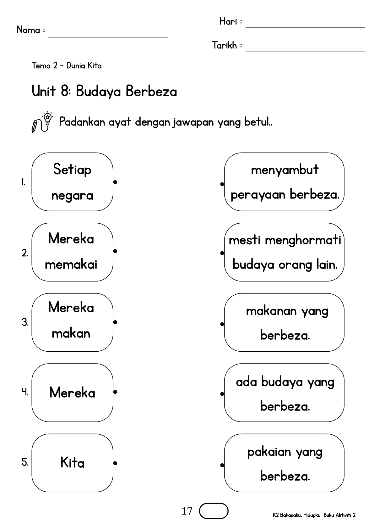 Buku Aktiviti m/s 17