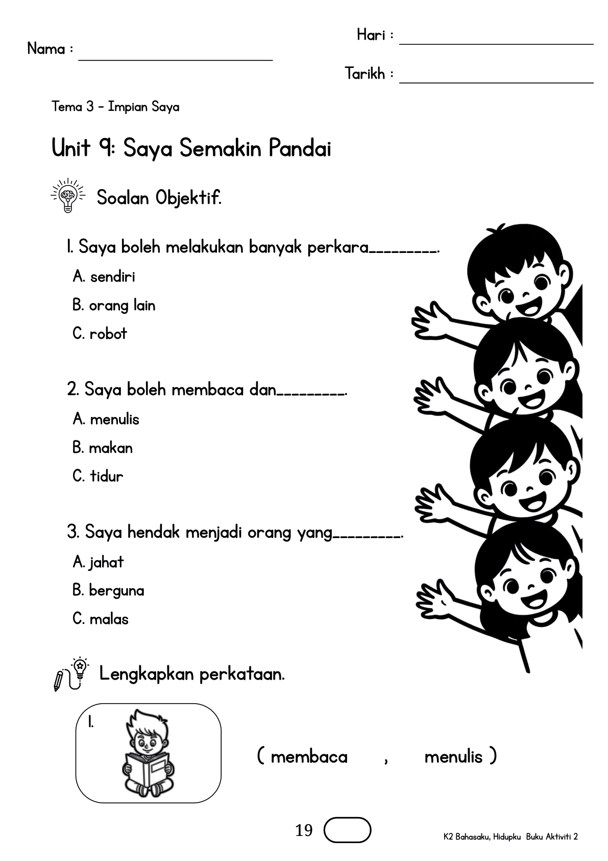 Buku Aktiviti m/s 19
