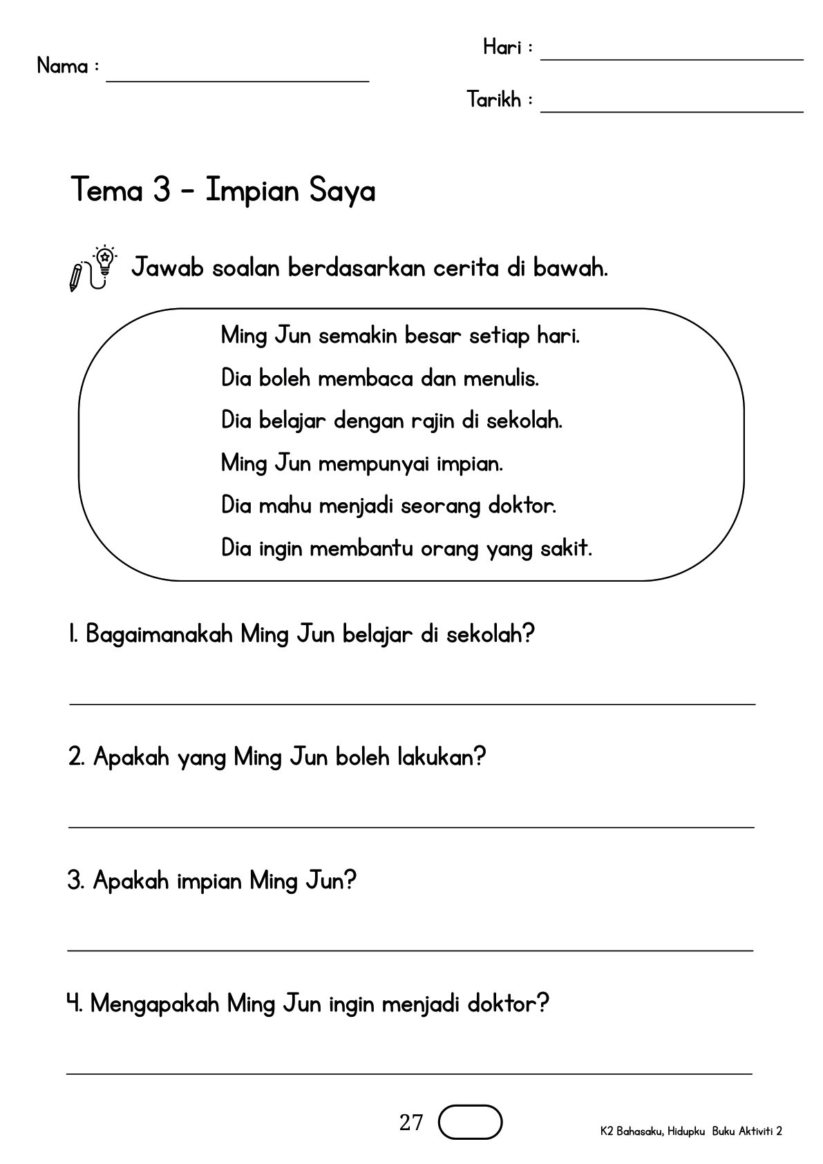 Buku Aktiviti m/s 27