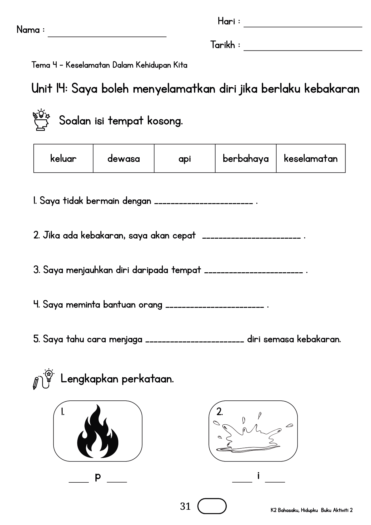 Buku Aktiviti m/s 31