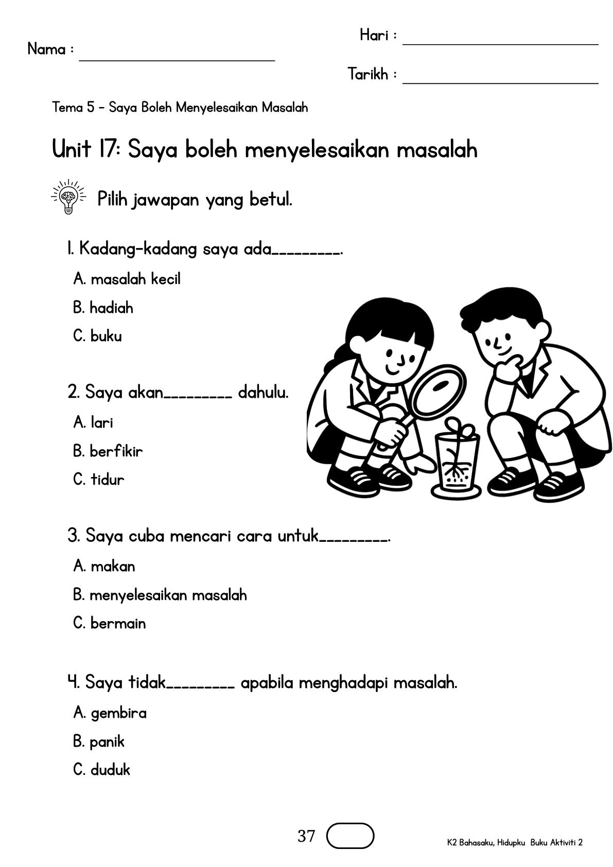Buku Aktiviti m/s 37