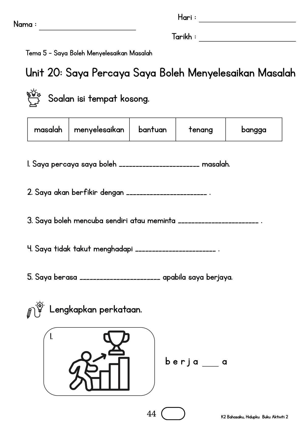 Buku Aktiviti m/s 44